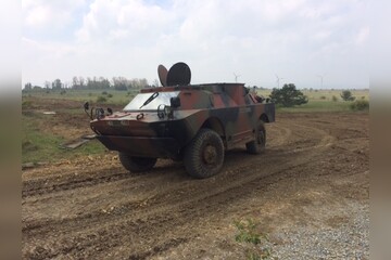 Mitfahren im Radpanzer SPW-40