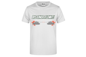 T-Shirt "Bis einer flennt!" für Herren vorn