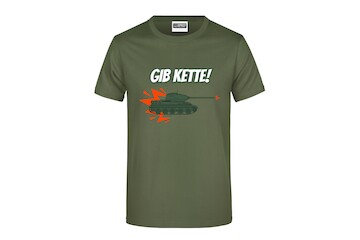 T-Shirt "Gib Kette!" für Herren vorn