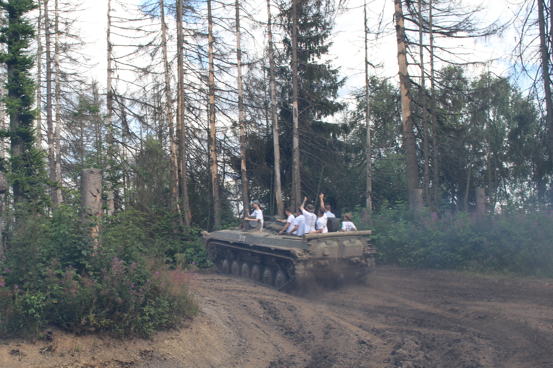 Mitfahren im Panzer