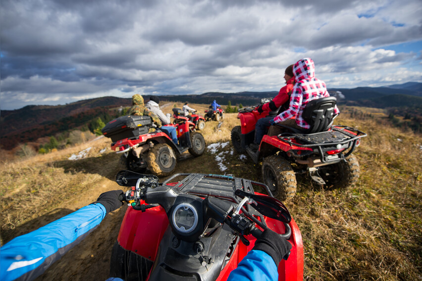 Quad fahren: Wintertour