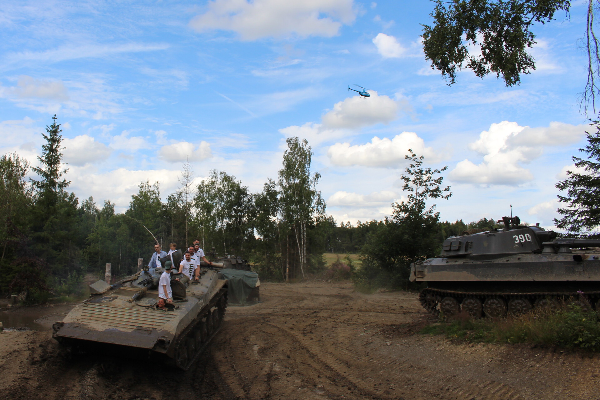 Mitfahren im Panzer