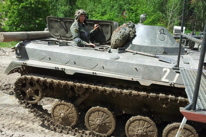 Mitfahren im Panzer