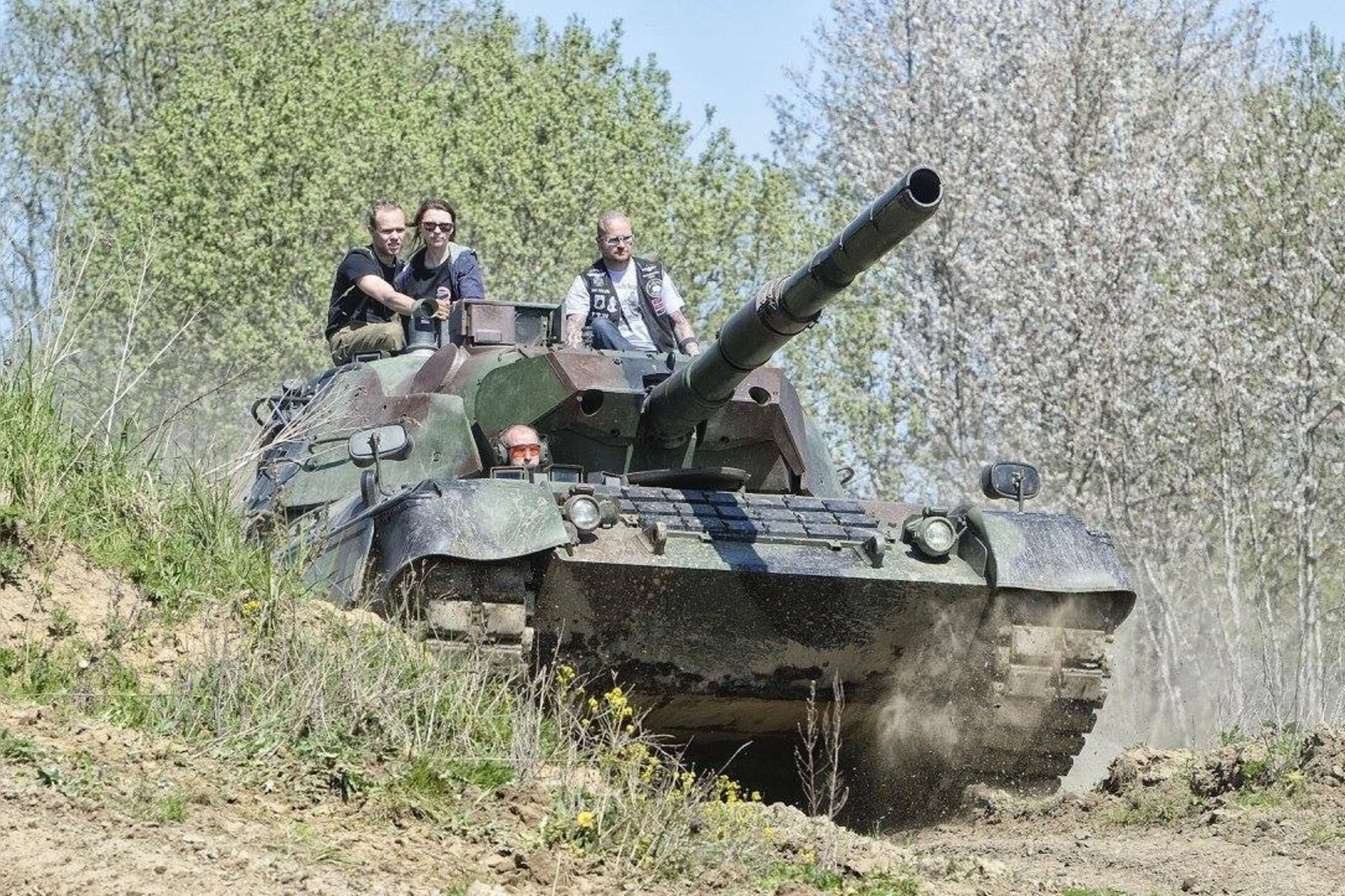 Mitfahren im Kampfpanzer Leopard 1