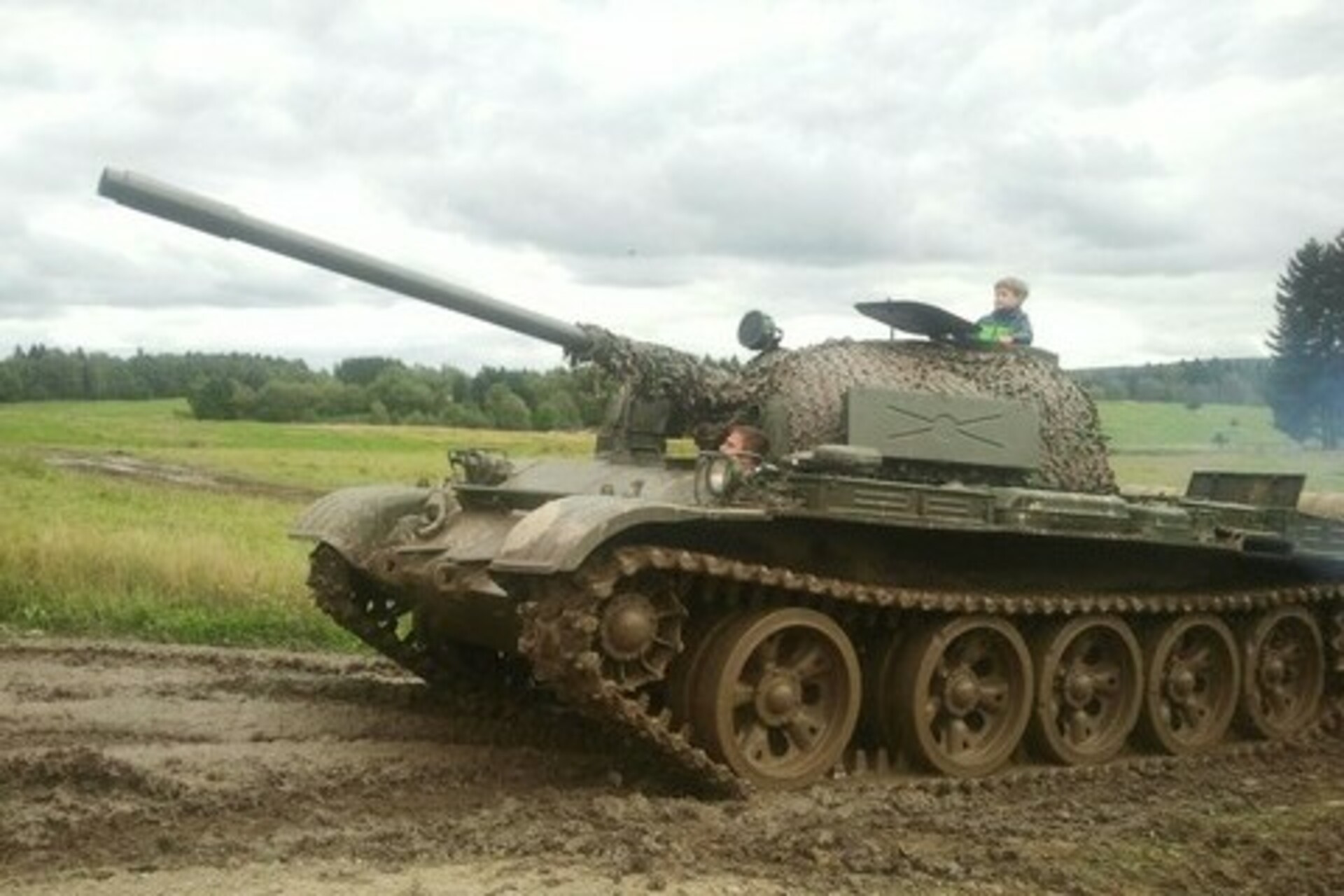 Mitfahren im schweren Panzer