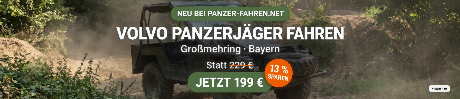 Volvo Panzerjäger Fahren Neu - Großmehring (Bayern) | ©panzer-fahren.net