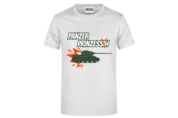 T-Shirt "Panzer Prinzessin" für Herren vorn