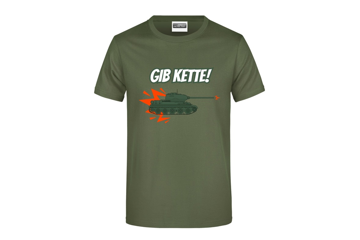 T-Shirt "Gib Kette!" für Herren vorn