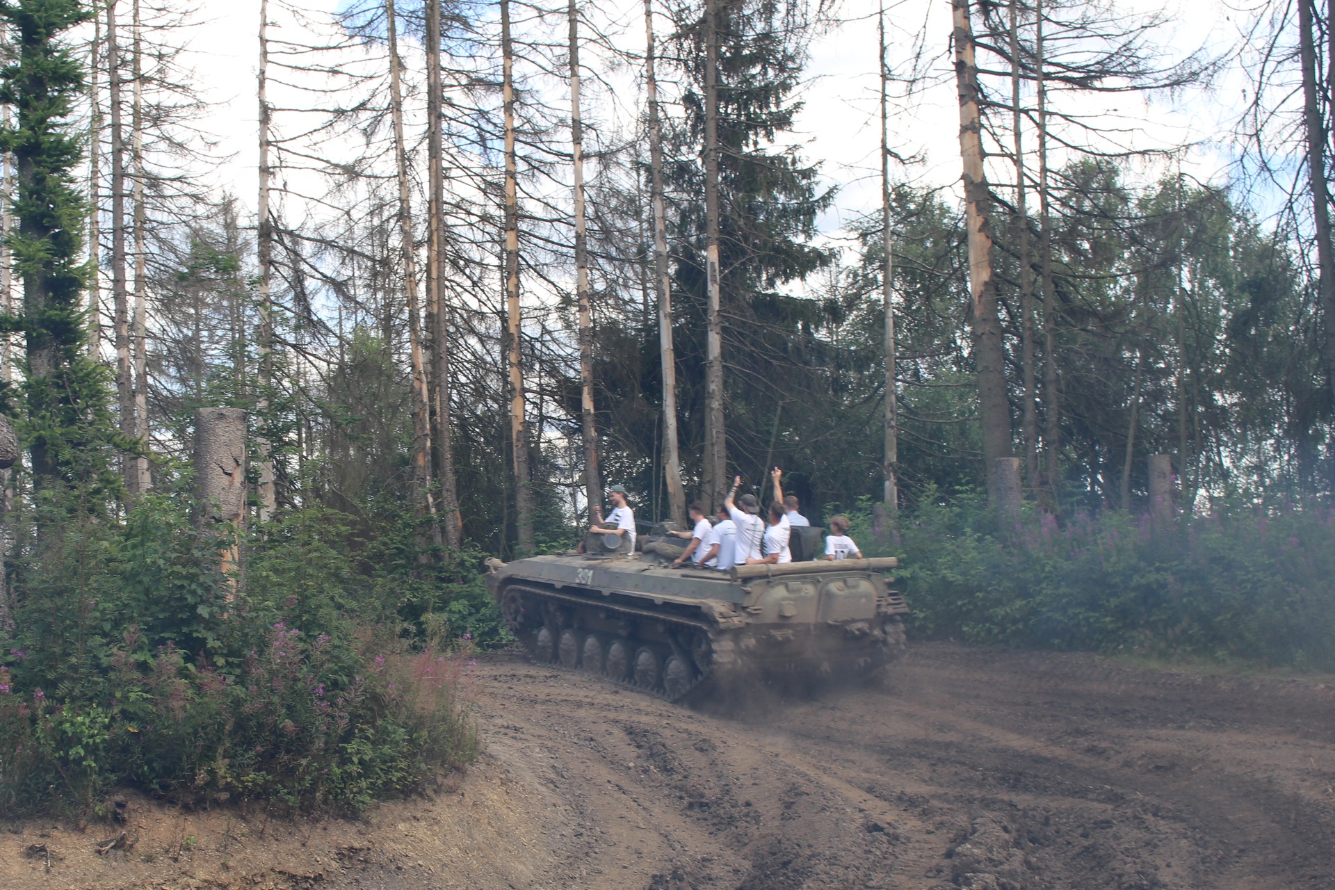 Mitfahren im Panzer