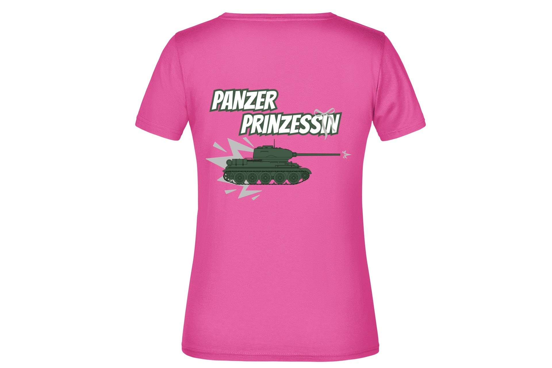 T-Shirt "Panzer Prinzessin" für Damen hinten