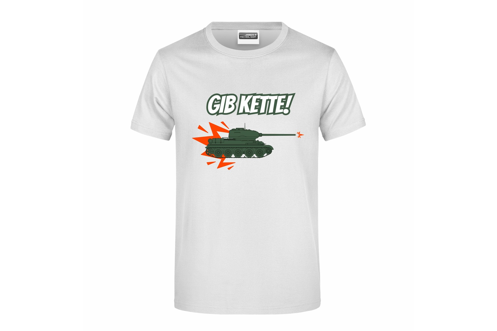 T-Shirt "Gib Kette!" für Herren vorn