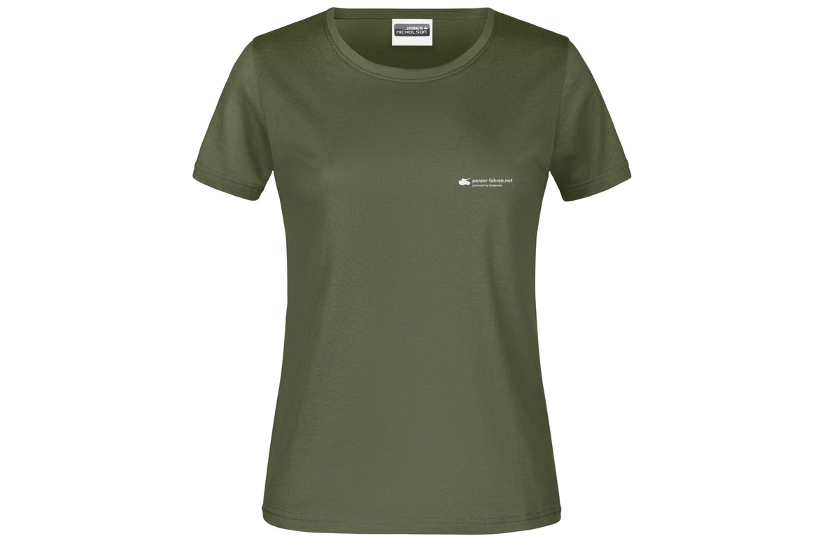 T-Shirt "Vorwärts immer - Rückwärts nimmer!" für Damen hinten