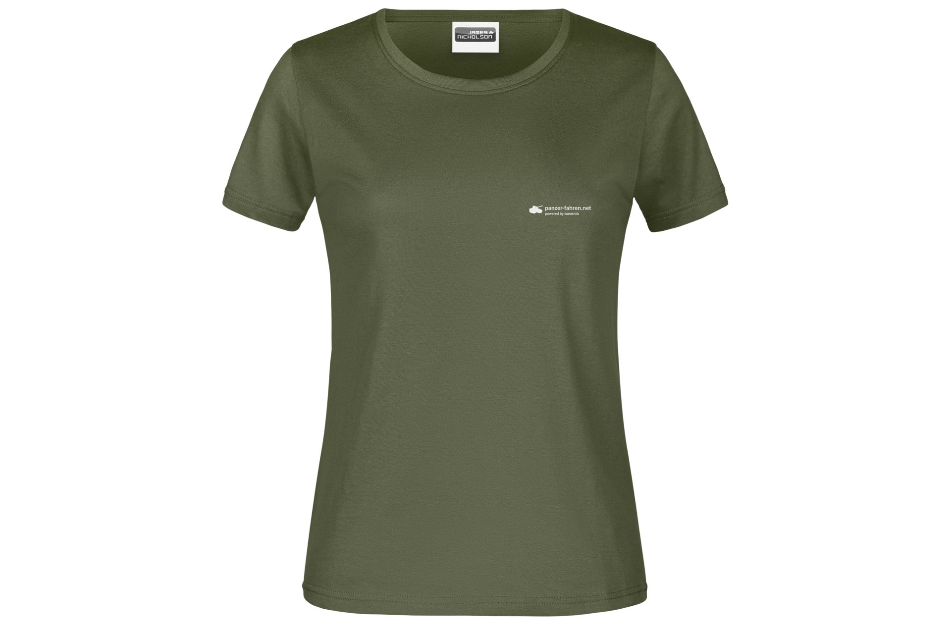 T-Shirt "Vorwärts immer - Rückwärts nimmer!" für Damen hinten