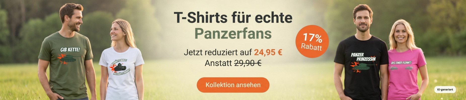 Banner Rabatt - T-Shirt | panzer-fahren.net