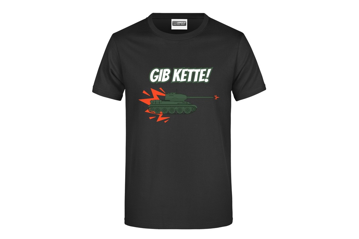 T-Shirt "Gib Kette!" für Herren vorn