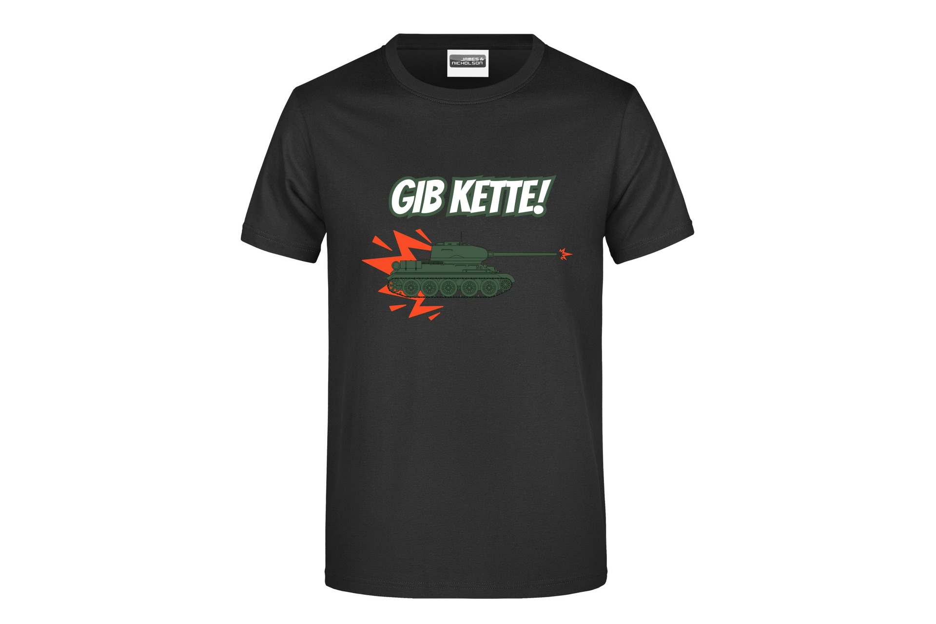 T-Shirt "Gib Kette!" für Herren vorn